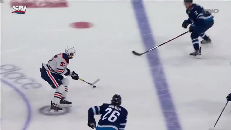 Connor Mc David Fakes Out Connor Hellebuyck Before Wraparound