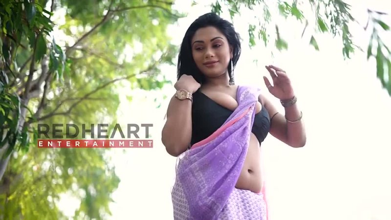 Hot sexy Nancy Purple Saree