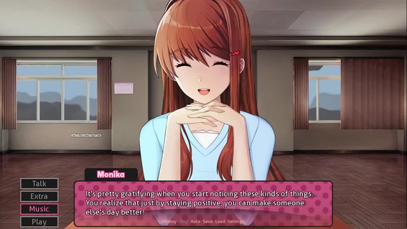 Ronald Mc On E Punch Monika finds out I have downloaded the Just Yuri After