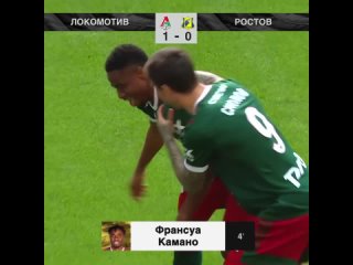 Локомотив - Ростов. 1:0. Франсуа Камано, Тинькофф РПЛ, 26 тур