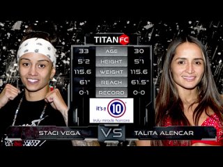 Titan FC 70: Staci Vega vs. Talita Alencar