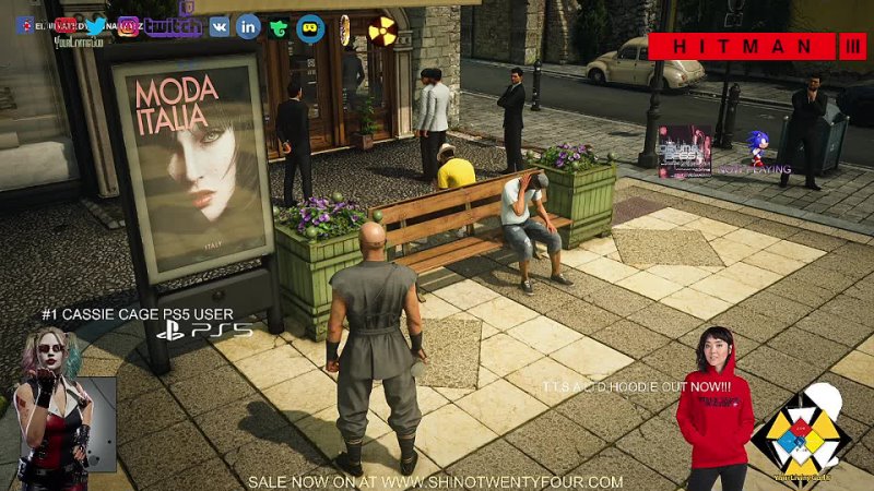 HITMAN 3 : DELUXE EDITION PS5 : AGENT 47 SIGN IN LIVE : ft, 1 Cassie Cage User on