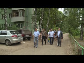 Евгений Беленецкий проверил состояние дворов в Приокском