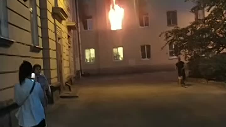 Пожар на Малоохтинском 90. В 2:30 утра
