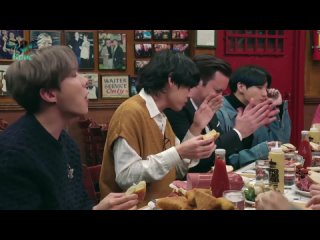 Рус.Саб BTS and Jimmy Serve Katz's Deli Pastrami Sandwiches in NYC | The Tonight Show | Jimmy Fallon