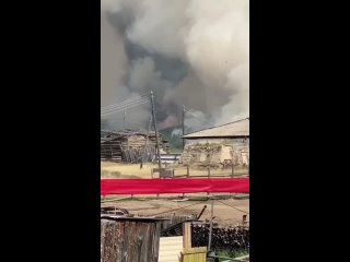 Видеофакт: Лесные пожары возле Бэрийинского наслега Усть-Алданского улуса