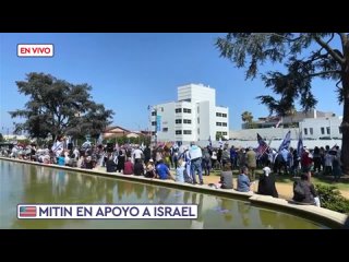 Patriotas americanos muestran su amor a  Israel en Beverly Hills, California (23 mayo 2021)
