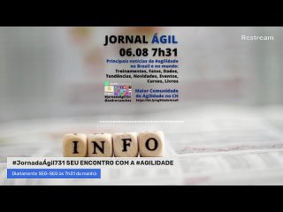 #JornadaÁgil731 #179 JORNAL ÁGIL / AGILE BREAKING NEWS