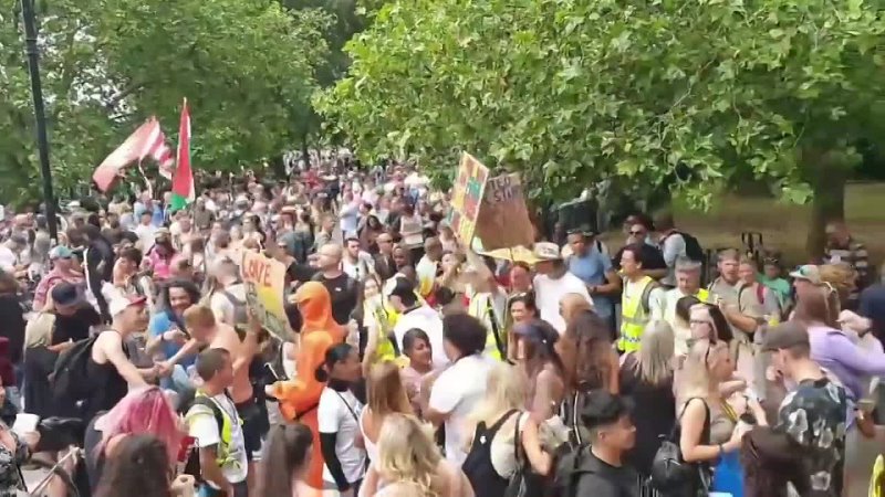 London OVERWHELMED ABSOLUTELY MASSIVE FREEDOM MARCH PROTEST Hugo Talks,