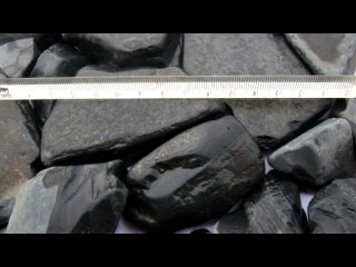 DECOTOP Cinder  Натуральная чёрная матовая галька, 3-10 см