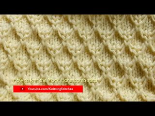 Slip Stitch Knitting #3_ Mock Honeycomb
