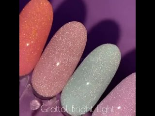 ✴Коллекция светоотражающих гель-лаков GRATTOL Bright Light 🤩