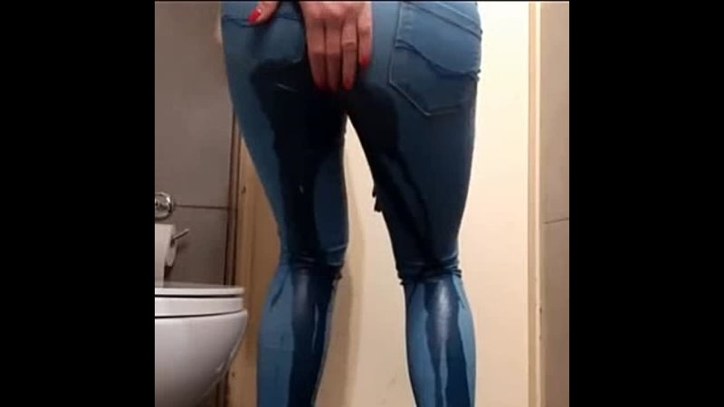 wetting tight jeans