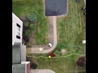 Concrete pressure washing