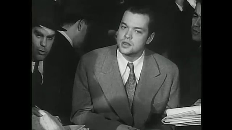 George Orson Welles Interviewed By Journalists After The War Of The Worlds