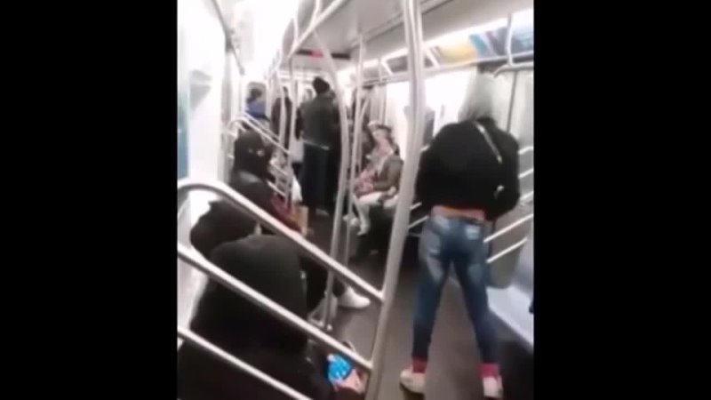 Crazy Black Slut Masturbates On A Very Public