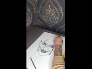 Drawing Portrait Harley Quinn