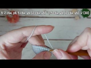 Подробный мастер класс по вязанию игрушки амигуруми Бегемотик (Kristina Knits)