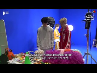 BANGTAN BOMB ер.647 За кулисами Butter в Караоке.RUS SUB