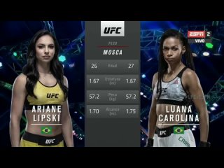 Ariane Lipski vs Luana Carolina _ Ариан Липски - Луана Каролина Full Fight _ UFC