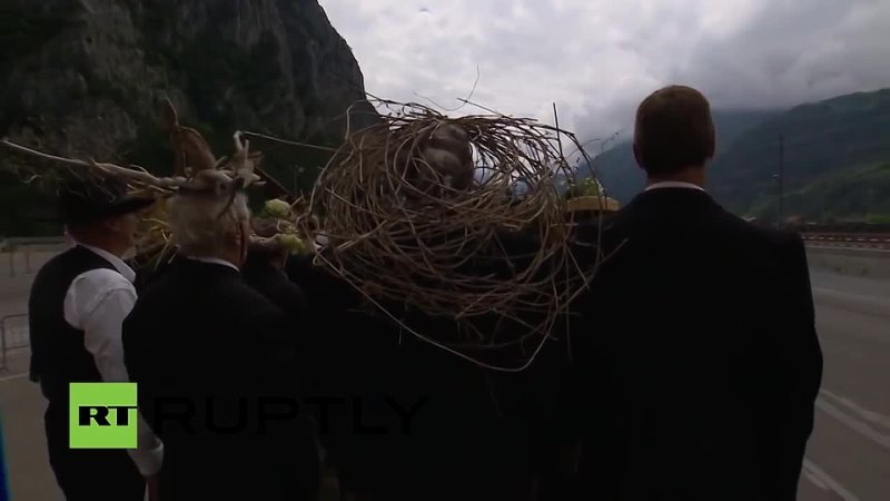 Full Bizarre, Demonic Gotthard Tunnel Opening Ceremony, Satanic, New World