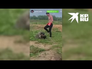 Резонансное видео избиения дагестанцем русского сослуживца