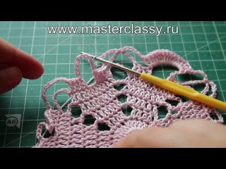 Очень красивая салфетка за 10 минут крючком (Hand-made от сайта Masterclassy)