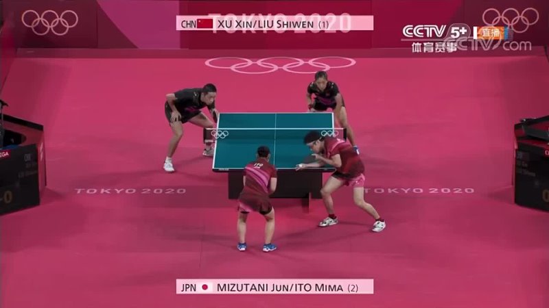 Mima Ito / Jun Mizutani vs Liu Shiwen / Xu Xin
