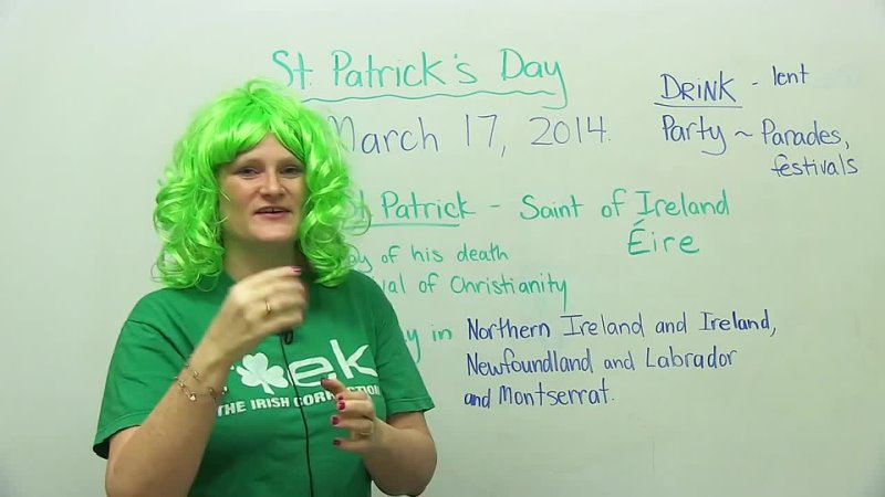 What is St. Patric's Day.