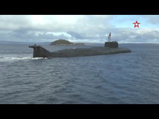 В Баренцевом море атомный подводный крейсер «Орел» выполнил ракетную стрельбу в рамках учения