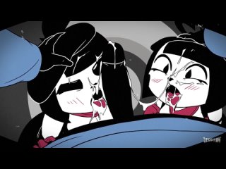 Mime and Dash by Derpixon Straight 2D Animated Cartoon Hentai Rough Blowjob Deepthroat Clown girl FYE