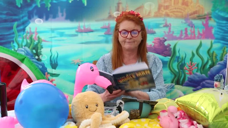 Sarah Ferguson reading The Adventures of Goggle Man by April Kelly