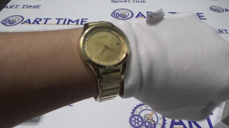 Видео обзор наручных часов Seiko Solar Gold Tone