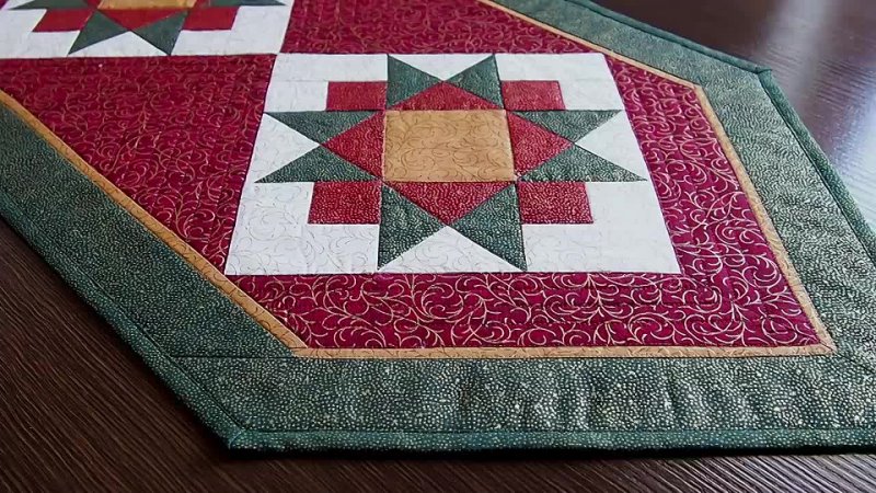 Sewing from squares. Table-cloth #lizadecor