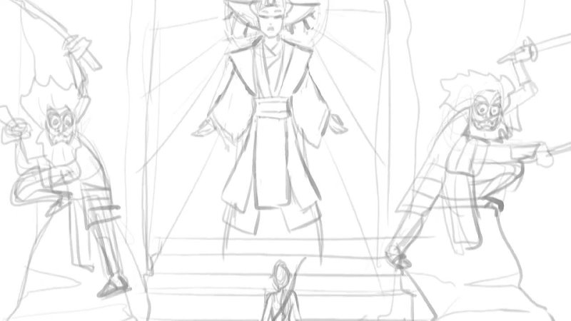 TR (2013) Storyboard Queen Shrine