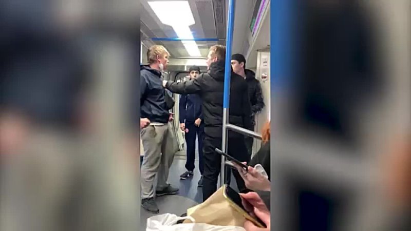 Пассажиры защитили девушку от пьяных хулиганов в вагоне