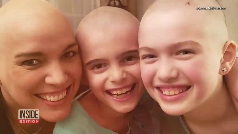 Girls Shave Their Heads to Support Moms Battling Cancer