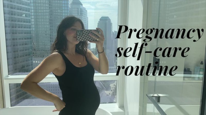 Model Pregnancy Self-Care Routine | Body + Belly Care, Skincare, Shower Routine Emily DiDonato