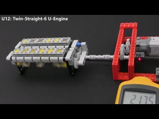 ТЕСТ ДВИГАТЕЛЯ V8 ИЗ LEGO!!