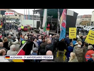 Alemania · 7º Aniversario de PEGIDA (Patriotas Europeos contra la Islamización de Occidente) en Dresden. (17 octubre 2021)