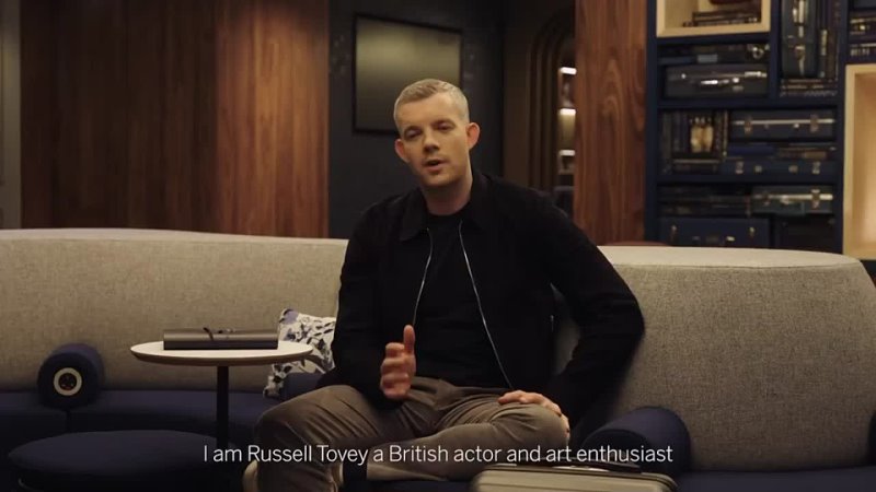 The Centurion Lounge in London. Russell Tovey