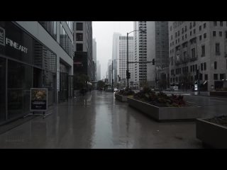 Rainy_Day_in_Downtown_Chicago,_Light_Thunderstorm_and_City_Sounds