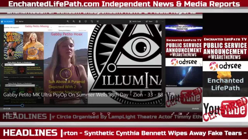 Gabby Petito MK Ultra Psy-Op On Summer Wells 88th Day - Zion - 33 - 88 - 119