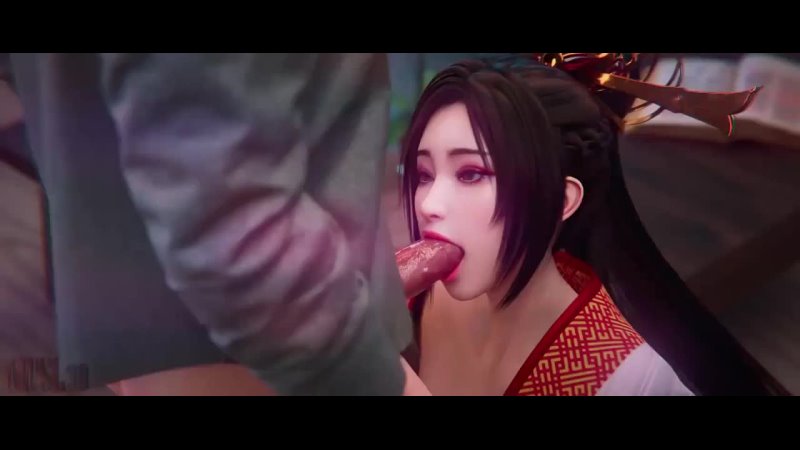 Diaochan - oral sex; minet; blowjob; deepthroat; facefuck; chinaise girl; japanese; 3D sex porno hentai; (by @Setarcos04) [Koei]