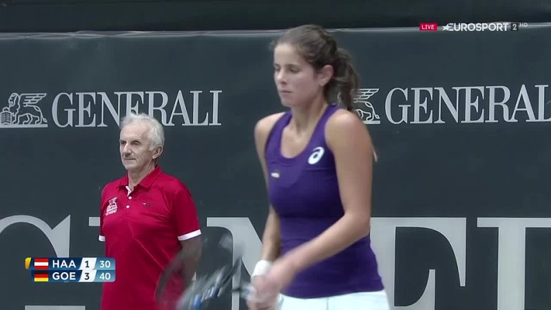 Linz Haas vs. Julia Goerges. 1