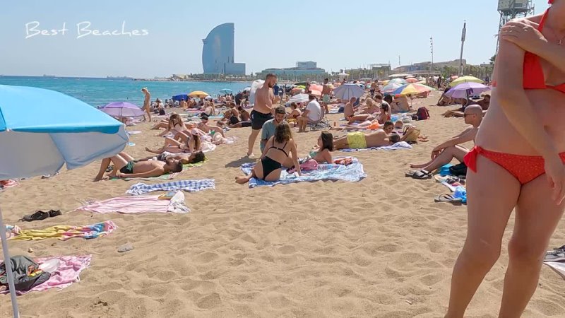 Barceloneta Beach, Barcelona. The Most Popular Public Beach in
