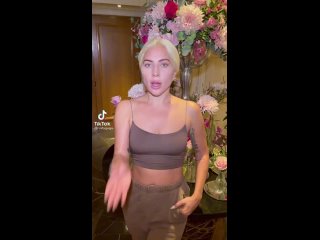 Lady Gaga making her first TikTok