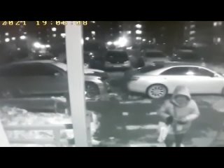 Видео момента нападения