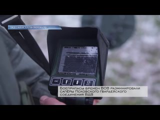 Актуально Псков  / Боеприпасы времен ВОВ разминировали сапёры Псковского гвардейского соединения ВДВ