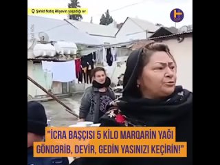 Şəhid Natiq Əliyevin Yaxınlarının Etirazı - 5 Kq Marqarin Göndərib!